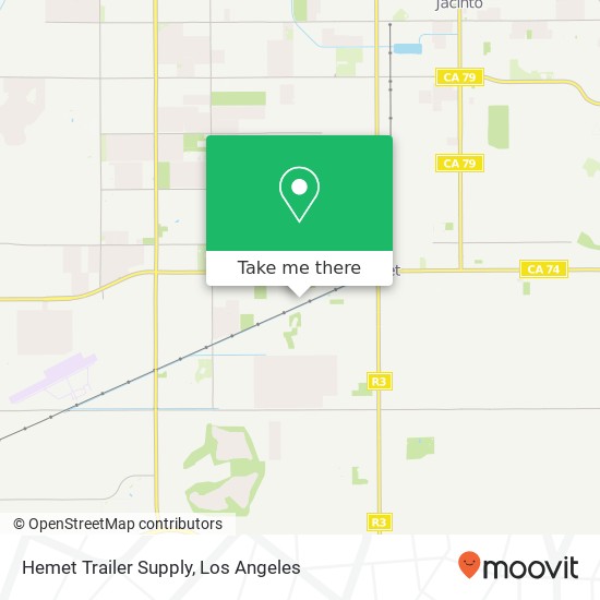Mapa de Hemet Trailer Supply