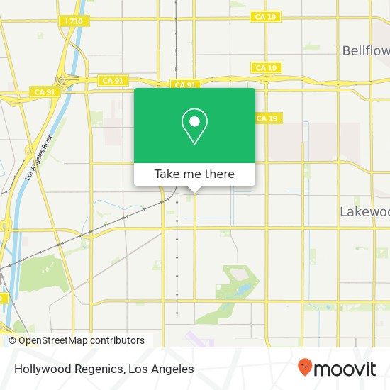 Mapa de Hollywood Regenics