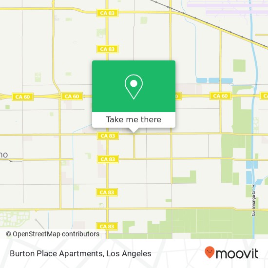 Mapa de Burton Place Apartments