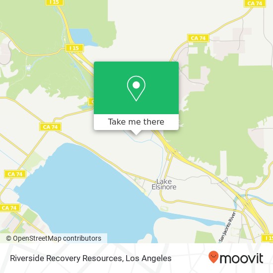 Riverside Recovery Resources map