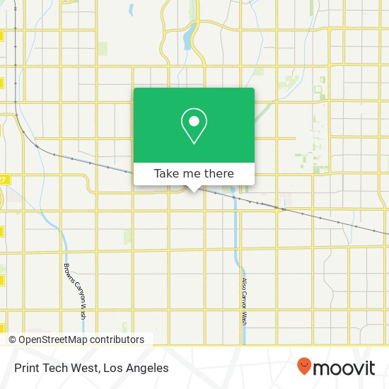 Mapa de Print Tech West