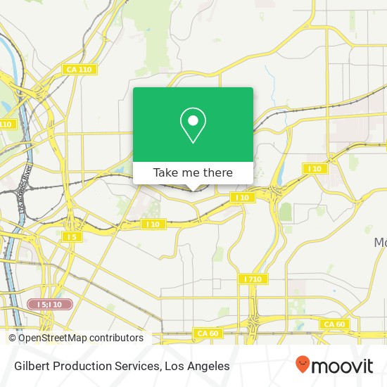 Gilbert Production Services map