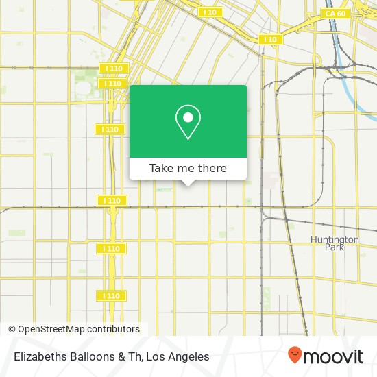Mapa de Elizabeths Balloons & Th