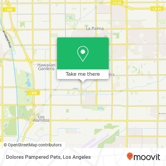 Dolores Pampered Pets map