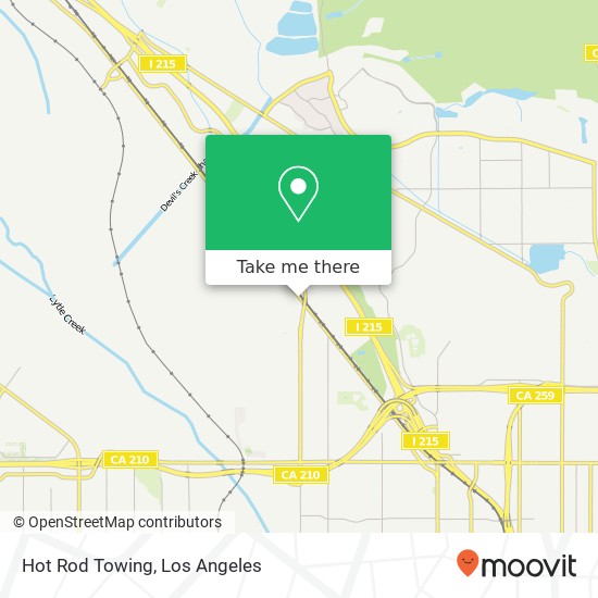 Hot Rod Towing map