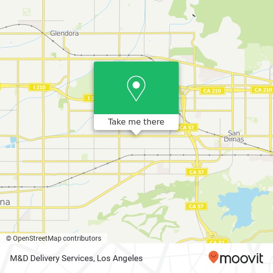 M&D Delivery Services map