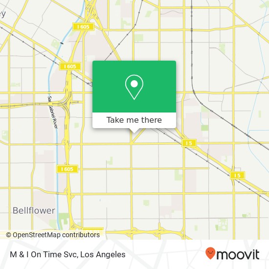 M & I On Time Svc map