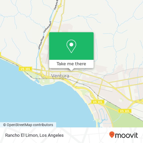 Rancho El Limon map