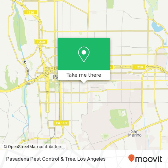 Pasadena Pest Control & Tree map