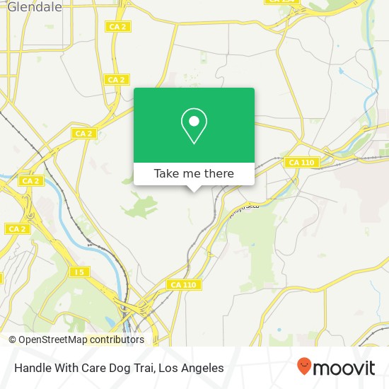Handle With Care Dog Trai map