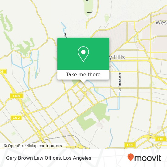 Mapa de Gary Brown Law Offices