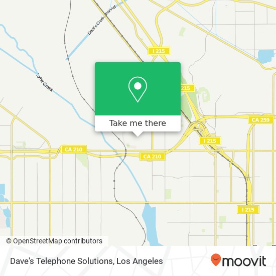 Mapa de Dave's Telephone Solutions