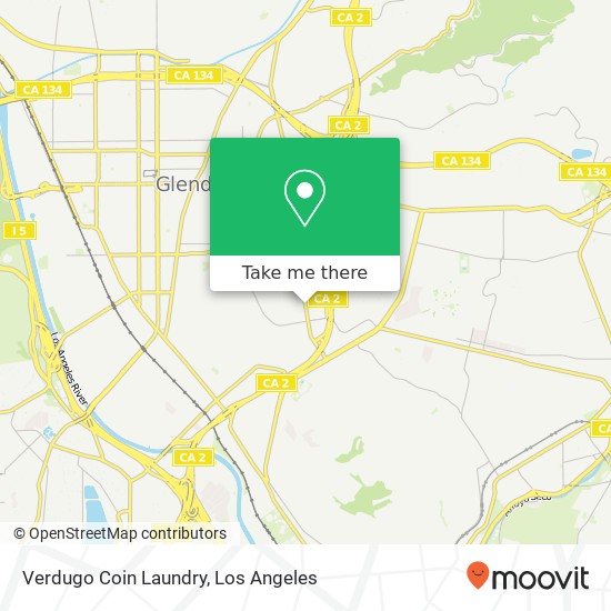 Mapa de Verdugo Coin Laundry