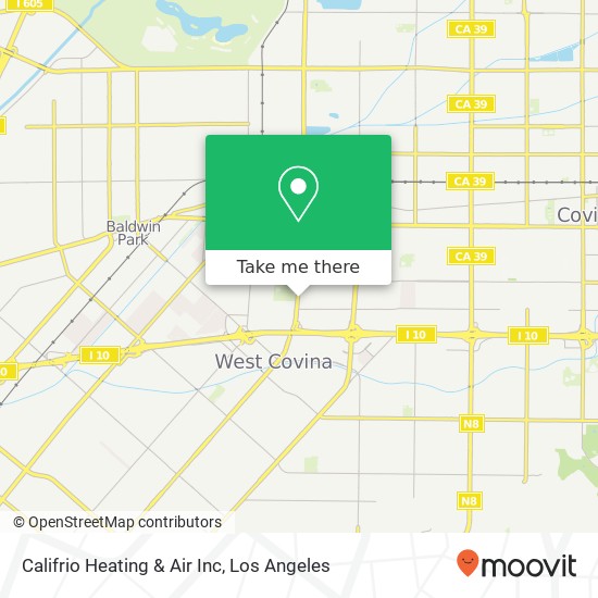 Califrio Heating & Air Inc map