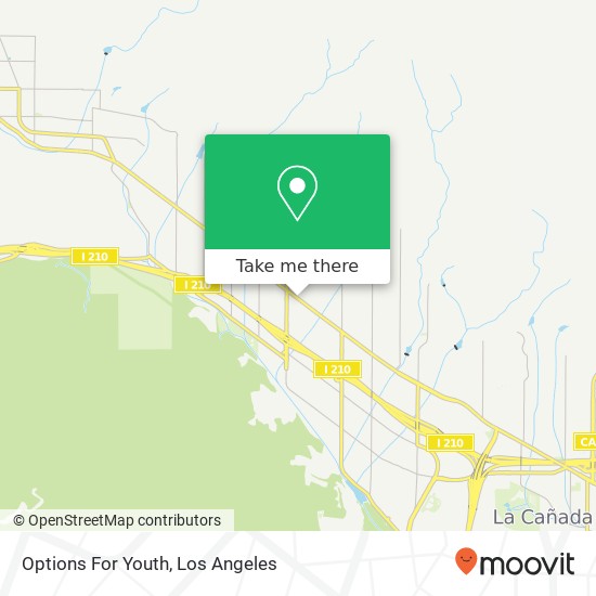 Options For Youth map