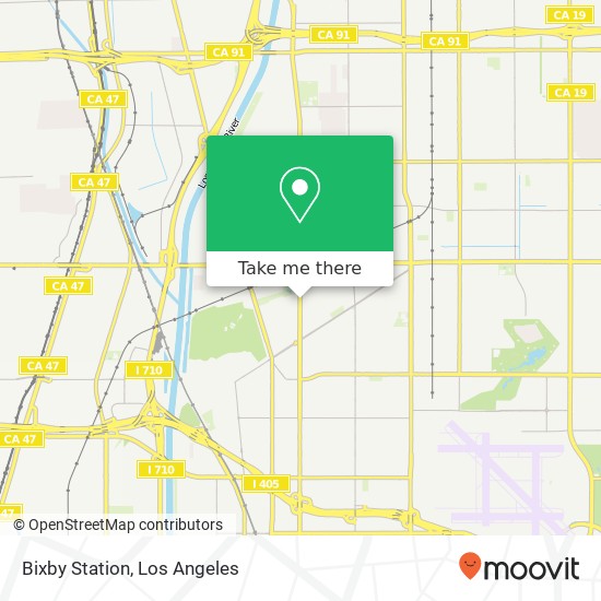 Bixby Station map