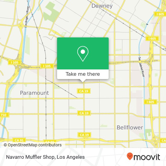 Mapa de Navarro Muffler Shop