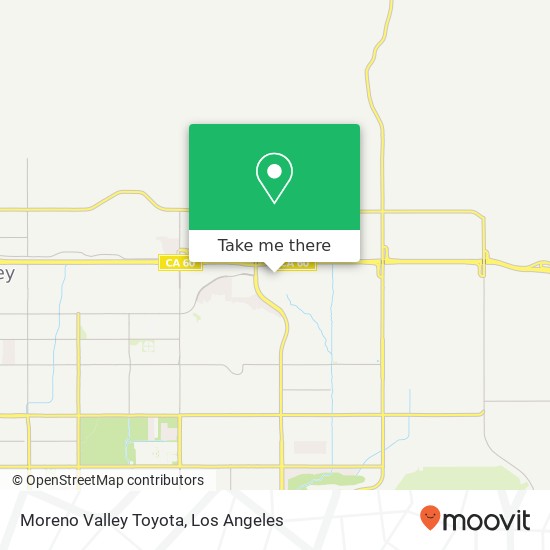 Mapa de Moreno Valley Toyota