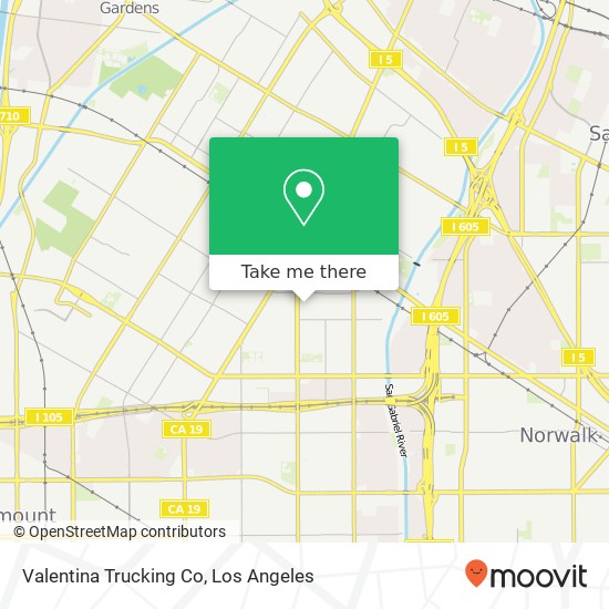 Mapa de Valentina Trucking Co