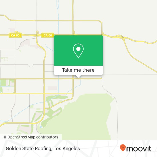 Mapa de Golden State Roofing