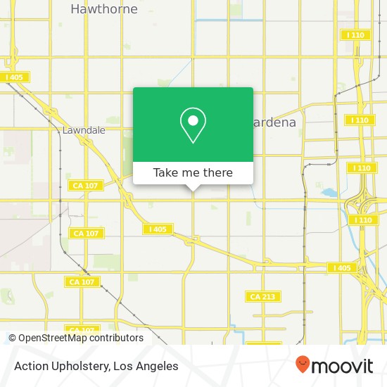 Action Upholstery map