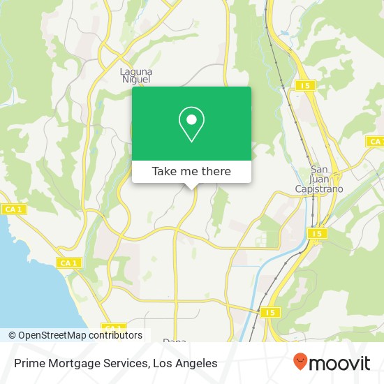 Prime Mortgage Services map