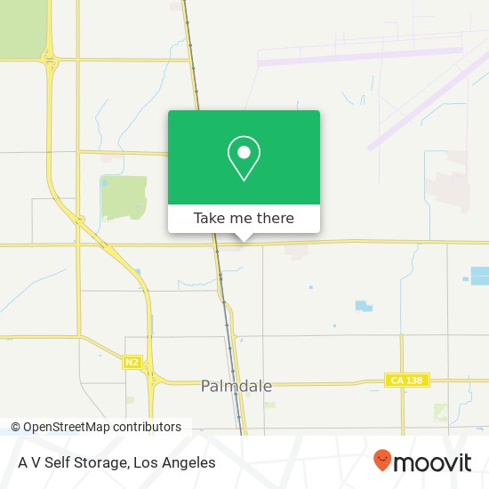 A V Self Storage map