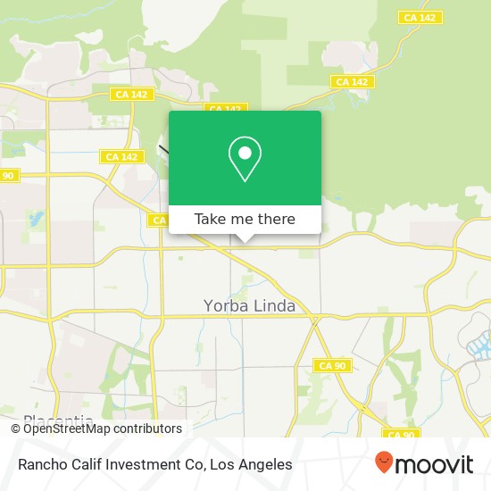 Mapa de Rancho Calif Investment Co