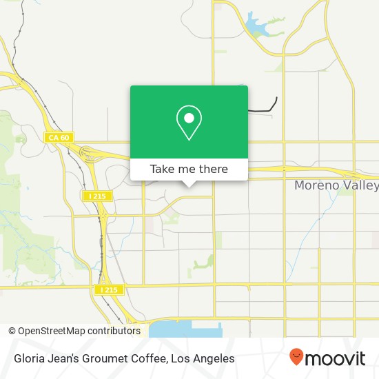 Gloria Jean's Groumet Coffee map