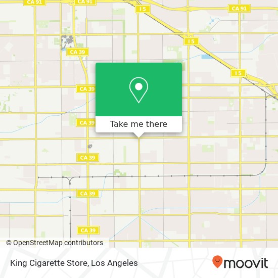 King Cigarette Store map