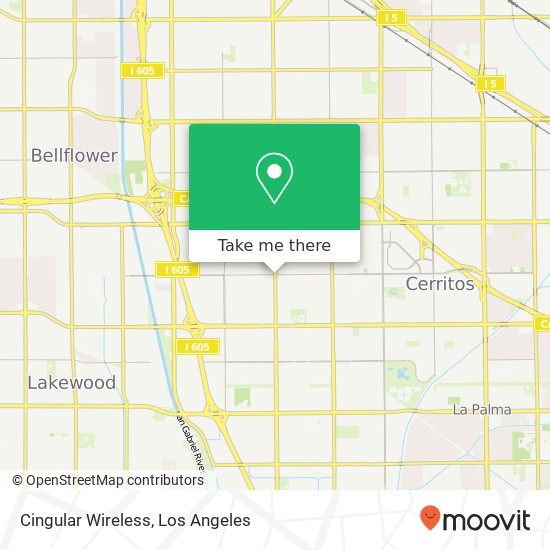 Cingular Wireless map