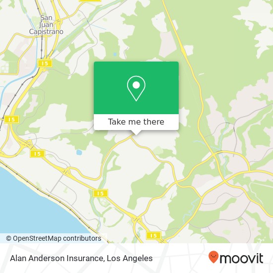 Mapa de Alan Anderson Insurance