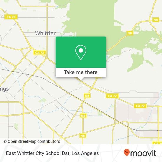 East Whittier City School Dst map