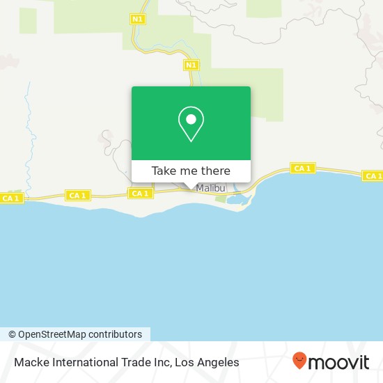 Macke International Trade Inc map