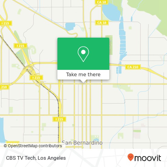 CBS TV Tech map