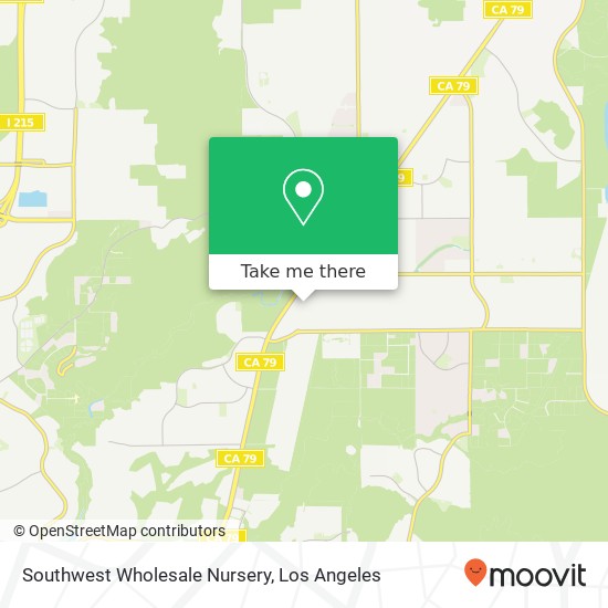 Mapa de Southwest Wholesale Nursery