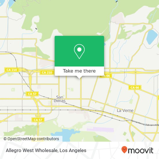 Allegro West Wholesale map