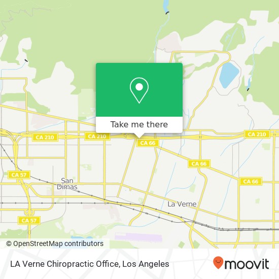 LA Verne Chiropractic Office map