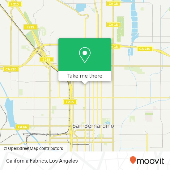 California Fabrics map