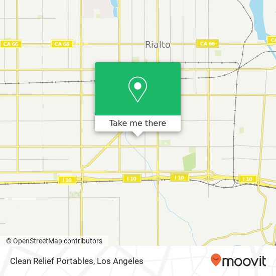 Clean Relief Portables map