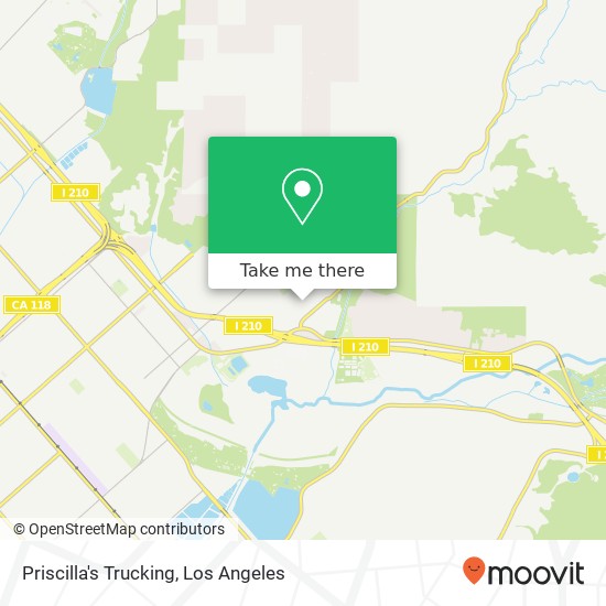 Priscilla's Trucking map