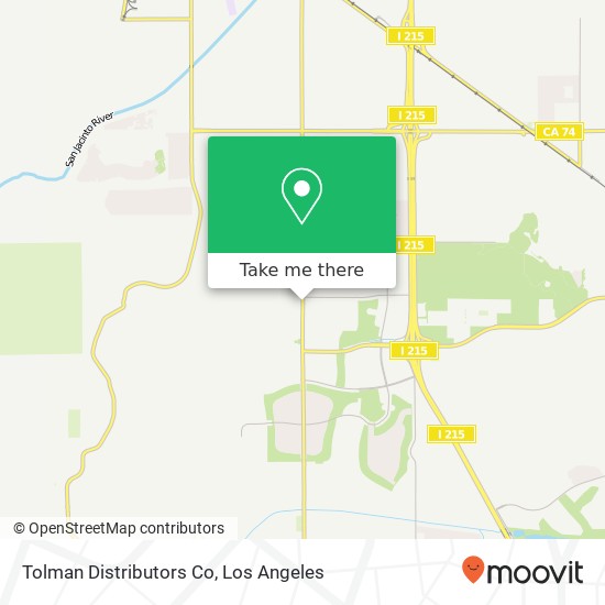 Tolman Distributors Co map