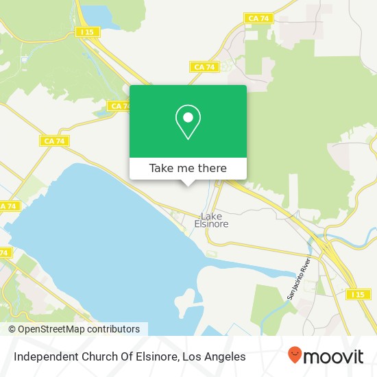 Independent Church Of Elsinore map