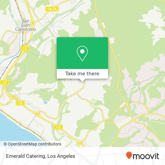 Emerald Catering map
