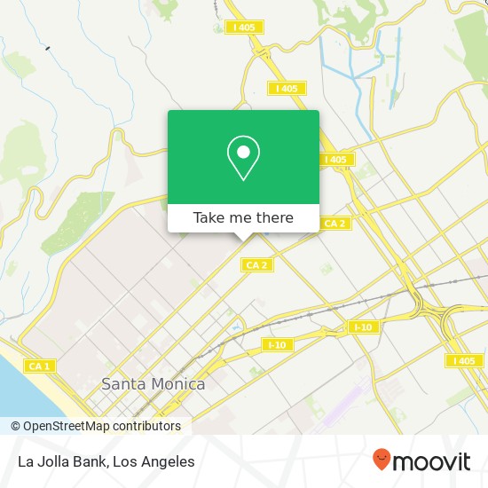 Mapa de La Jolla Bank
