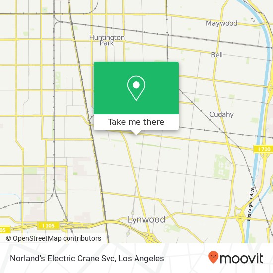 Norland's Electric Crane Svc map