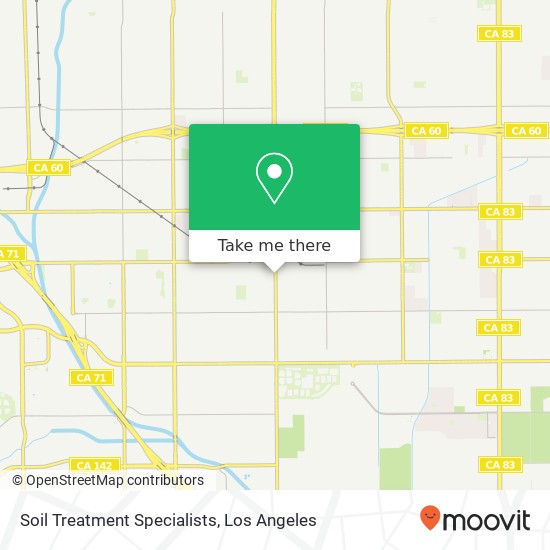 Soil Treatment Specialists map