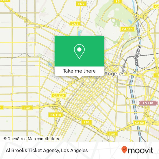 Mapa de Al Brooks Ticket Agency