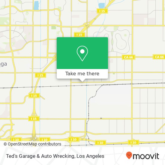 Ted's Garage & Auto Wrecking map