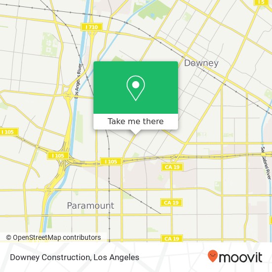 Mapa de Downey Construction